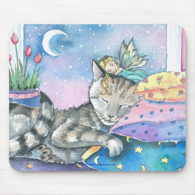 Fairy Tabby katt Mousepad Molly av Harrison Musmatta (Framsidan)