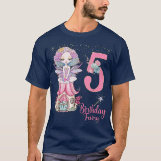 Fairy Tale Älvors Princess Födelsedagsfest 1:e 4:e T Shirt