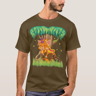 Fairy Tale Animal Red Pandacorn Magic Unicorn Re T Shirt