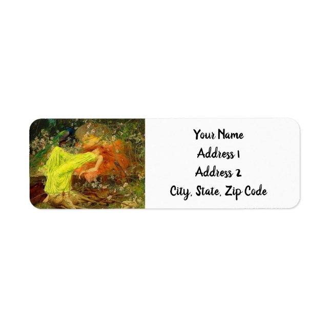 Fairy Tale Arthur Wardle Returadress Etikett (Framsidan)