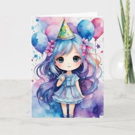 Fairy Tale Birthday Önskemål - Anpassadet Kort