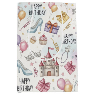 Fairy Tale Birthday Watercolor Mönster