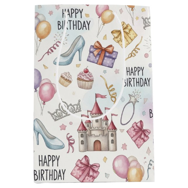 Fairy Tale Birthday Watercolor Mönster (Framsidan)