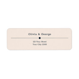 Fairy Tale Bright Bröllop Returadress Etikett