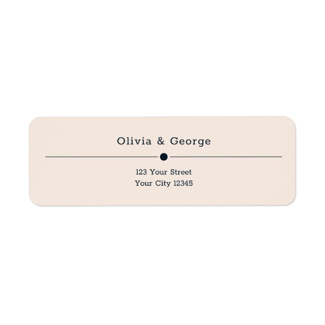 Fairy Tale Bright Bröllop Returadress Etikett (Framsidan)