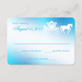 Fairy Tale Carriage Peacock Blue Response OSA Kort