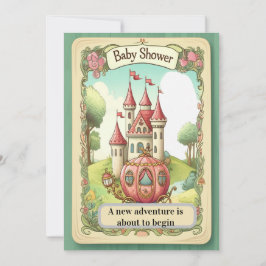 Fairy Tale Castle Baby Shower Invitation Inbjudningar