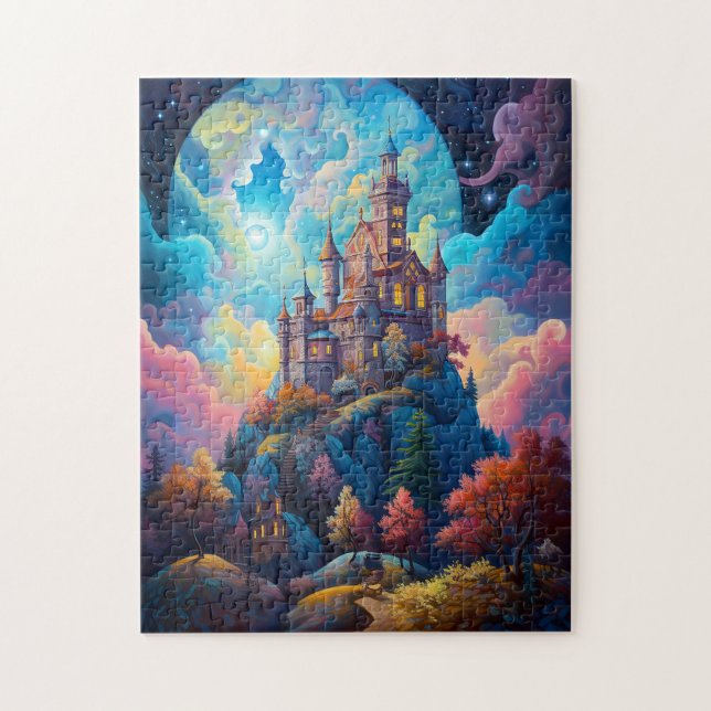 Fairy Tale Castle Fantasy Art Pussel (Vertikal)