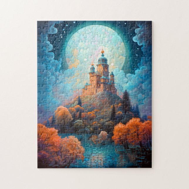 Fairy Tale Castle Fantasy Art Pussel (Vertikal)