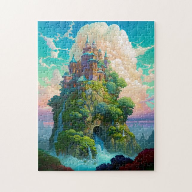 Fairy Tale Castle Fantasy Art Pussel (Vertikal)