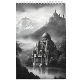 Fairy Tale Castles disline and Enchanted Calenda. Kalender