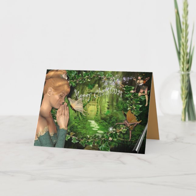 Fairy Tale Christmas Message Helgkort (Framsida)