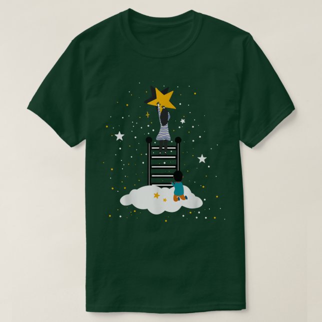 Fairy Tale Dreamy Surreal Reach for Stars Pyja T Shirt (Design framsida)