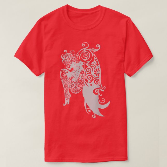 Fairy Tale Fantasy Cute Mandala Top T Shirt (Design framsida)