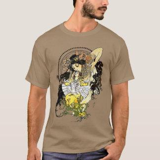 Fairy Tale Fantasy Woman Art nouveau MuchaT-Shirt T Shirt