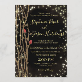 Fairy Tale Forest Bröllop Inbjudningar