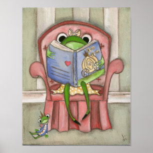 Fairy Tale Frog - Art Print Poster