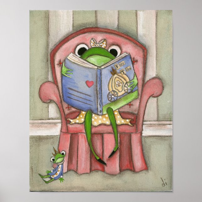 Fairy Tale Frog - Art Print Poster (Framsidan)