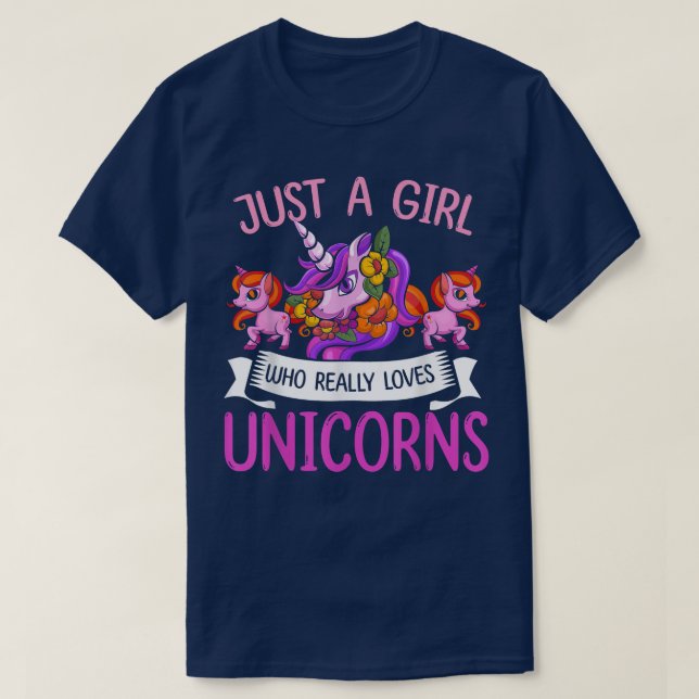 Fairy Tale Girls Magic Animal Lover Women Fantas T Shirt (Design framsida)