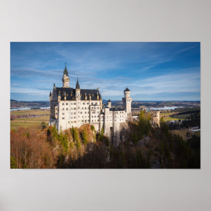 Fairy tale Neuschwanstein castle in Tyskland Poster