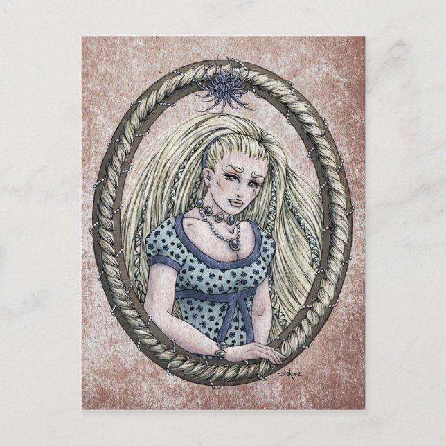 Fairy Tale ’Rapunzel’ Fantasy Art Postcard #1 Vykort (Framsida)
