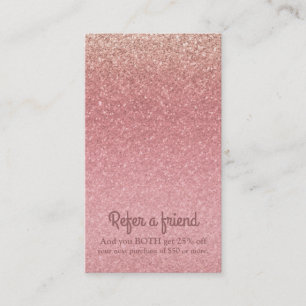 Fairy Tale Rosa Glitter Glam Gnistra Chic Glitzy Rabattkort