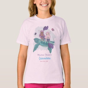 Fairy Tale Sjöjungfru Quinceañera 15:e födelsedage T Shirt