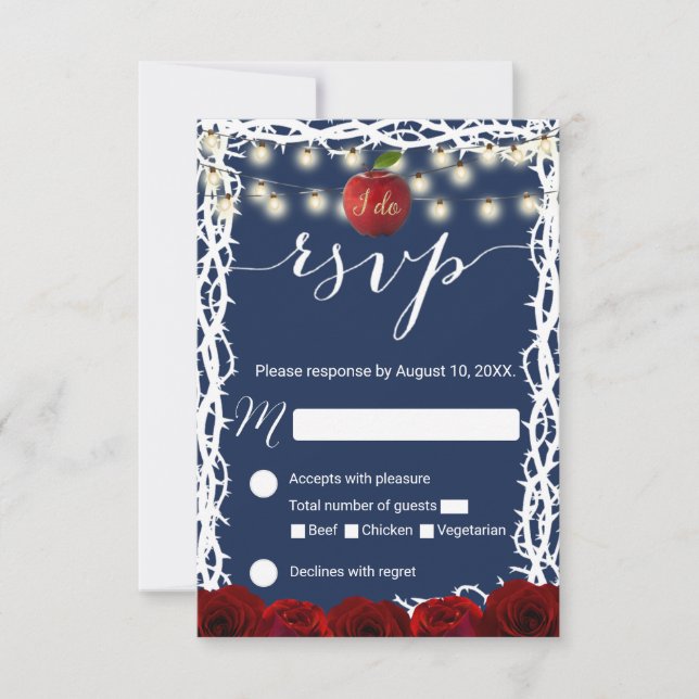 Fairy Tale Snö White Princess Navy Blue OSA (Framsida)