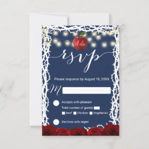 Fairy Tale Snö White Princess Navy Blue OSA Kort