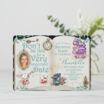 Fairy Tale-temat Alice i Wonderland Photo Spegel