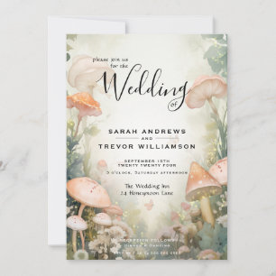 Fairy Tale Woodland Fairycore Romantik Inbjudningar