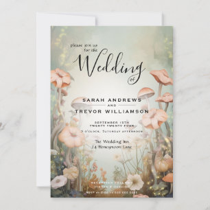 Fairy Tale Woodland Fairycore Romantik Inbjudningar