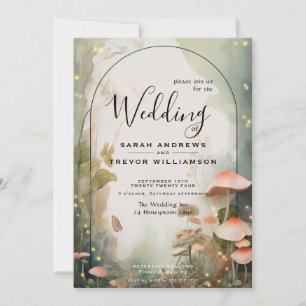 Fairy Tale Woodland Fairycore Romantik Inbjudningar