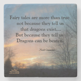 FAIRY TALES ÄR MER ÄN SANT SUNSET STONE KUSTEN STENUNDERLÄGG