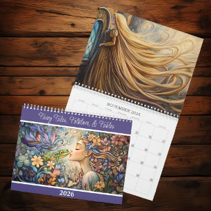 Fairy Tales, Folklore och Fables 2026 2-Page Kalender
