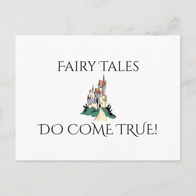 Fairy Tales gör Kom True Vykort (Framsida)