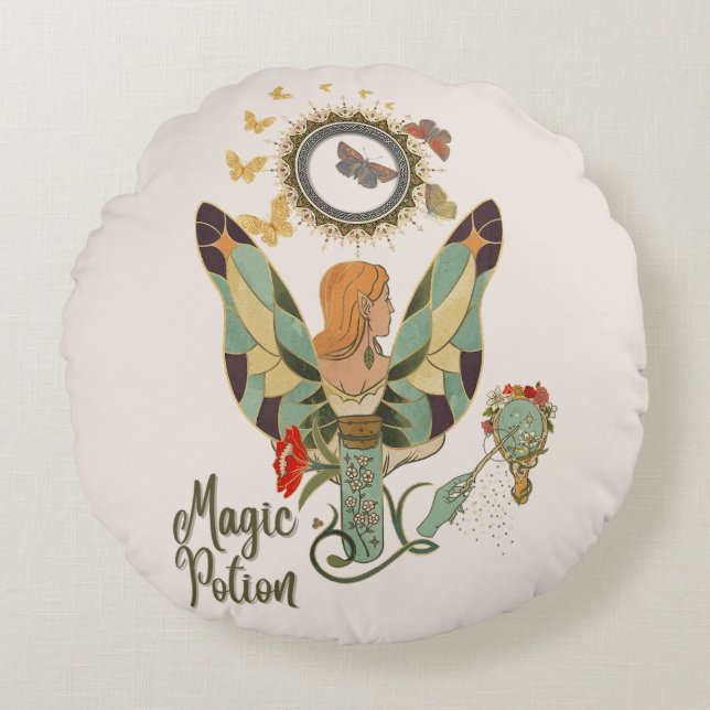 Fairy Tales & Magic Moments Rund Kudde (Framsidan)
