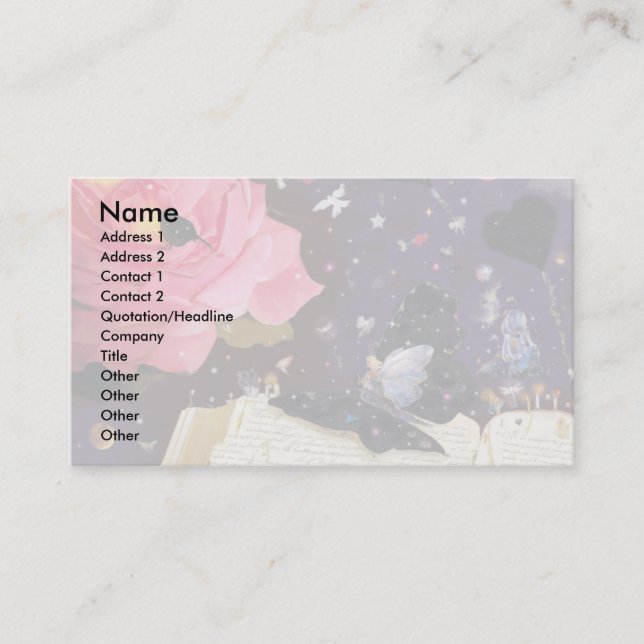 Fairy Tales! Visitkort (Framsida)