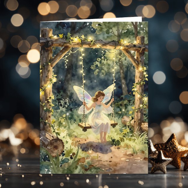 Fairy Themed Girl's Birthday Kort (Skapare uppladdad)