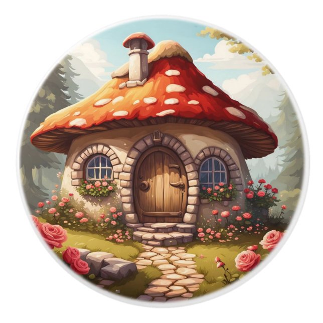 Fairy Toadstool House Knopp (Framsidan)