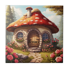 Fairy Toadstool House. Redigerbart namn Kakelplatta