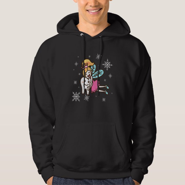 Fairy Tooth Hugger Tooth Tandvård Dentist Hoodie (Framsida)