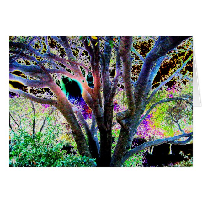 Fairy Träd Hälsningskort (Framsidan Horizontal)