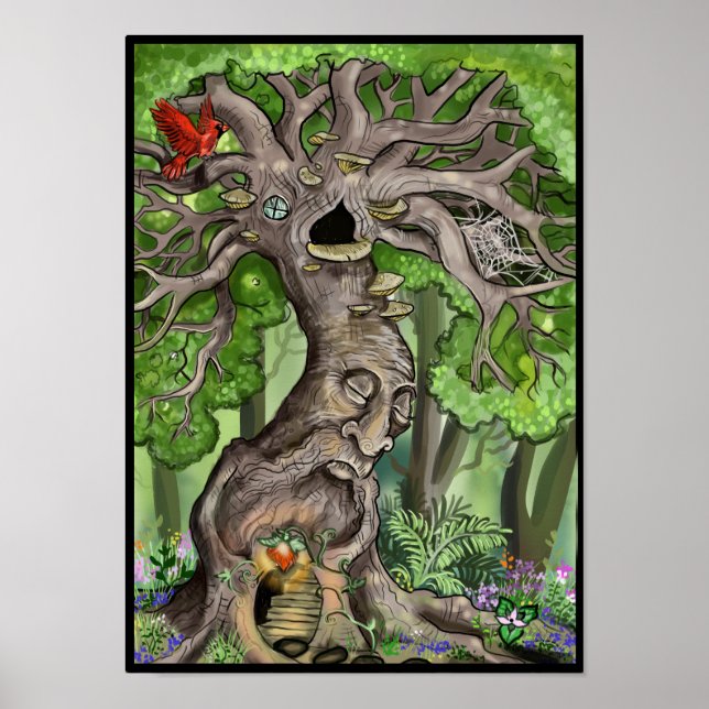 Fairy Träd Home Poster (Framsidan)