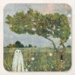 Fairy Tree Underlägg Papper Kvadrat<br><div class="desc">Walter an the fairy tree</div>