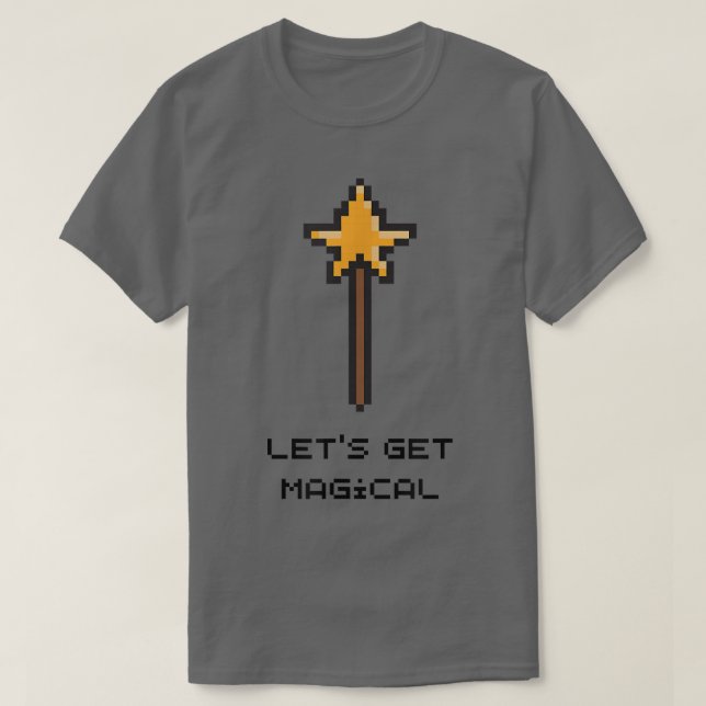 Fairy Trollspö 8-bitars videogame Funny Gamers Pie T Shirt (Design framsida)