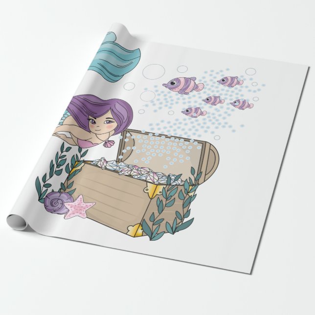 Fairy Tyvek papprare Presentpapper (Utrullad)