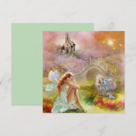 Fairy & Unicorn Fairytale Castle Card