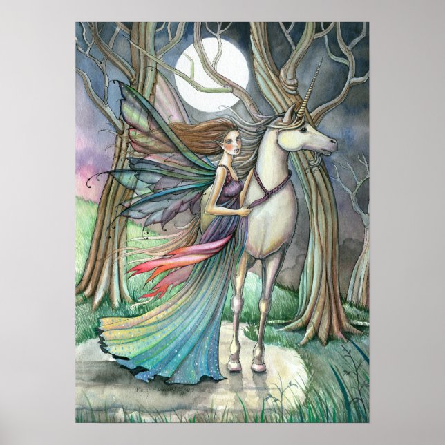 Fairy Unicorn Poster Print by Molly Harrison (Framsidan)