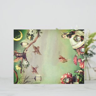 Fairy Village Decoupage-skrapbok